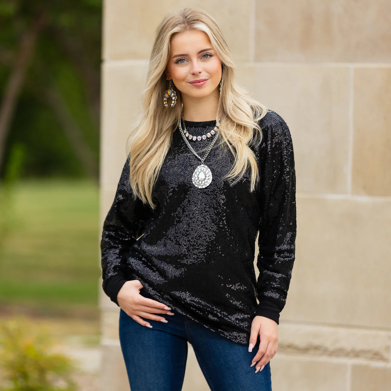 Classy Shine Sequins Top
