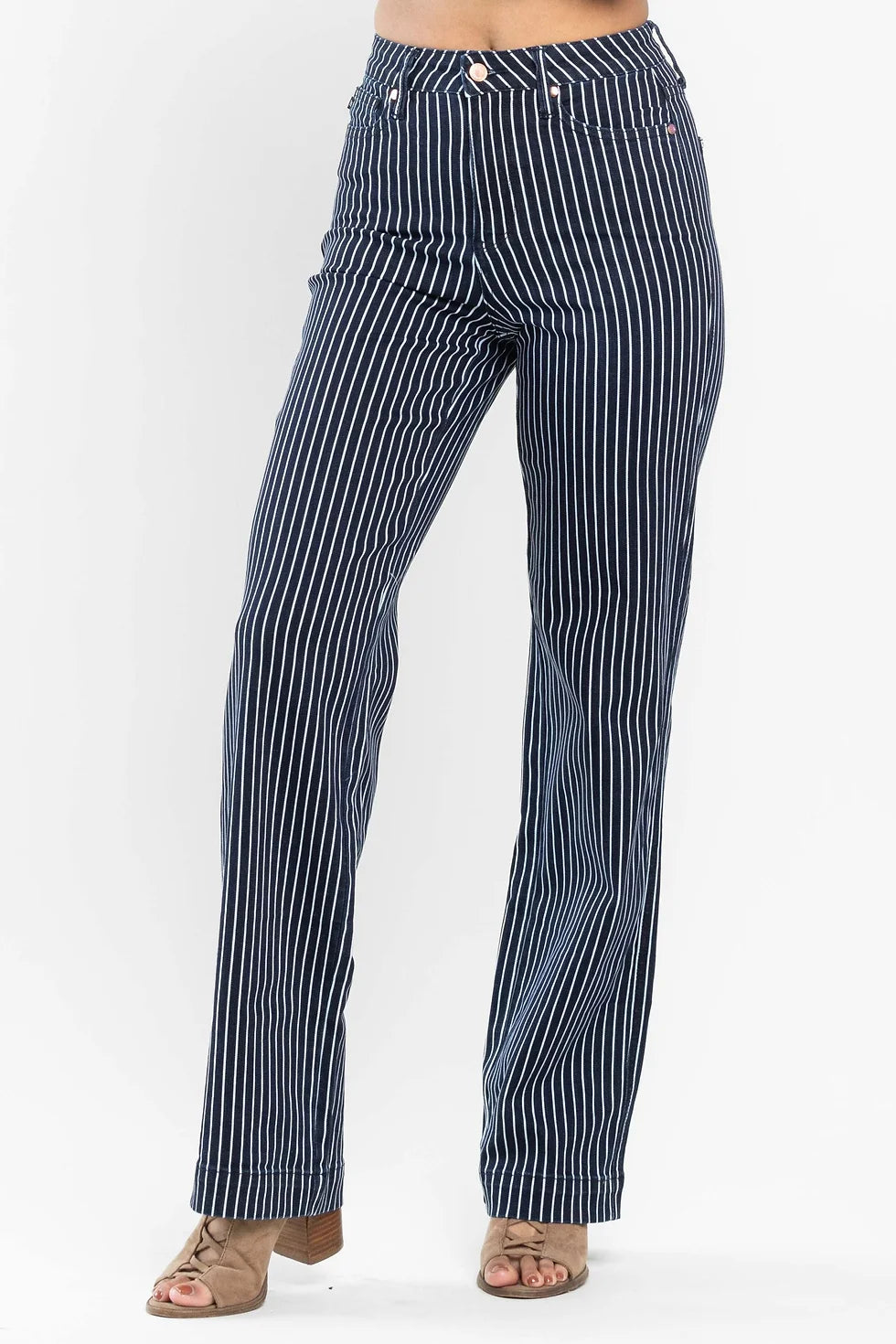 Judy Blue Navy Pinstripe Jeans