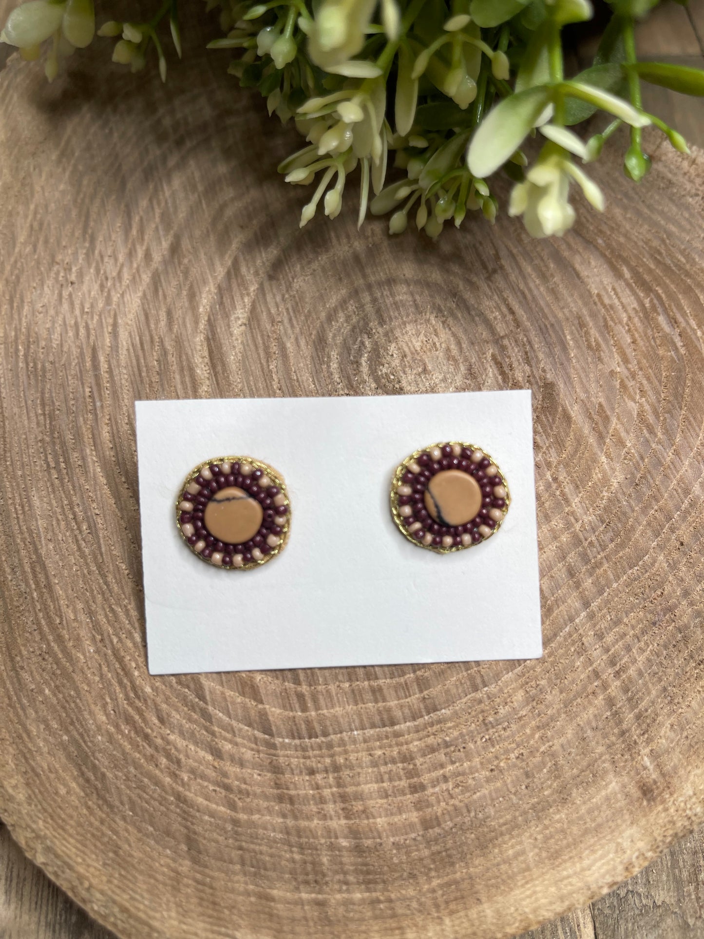 Surrounded Stones Earrings