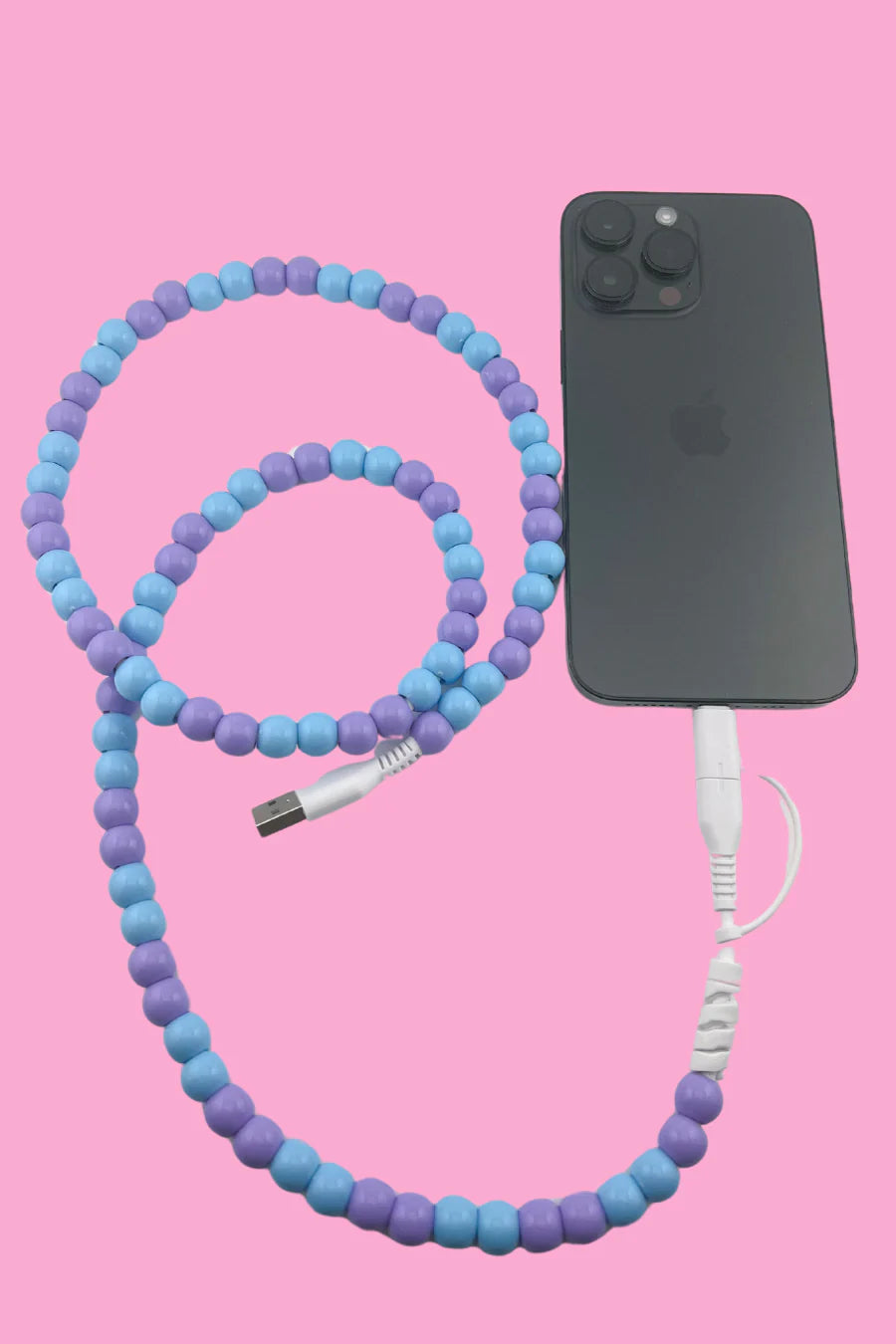 Beaded & Charged phone charger