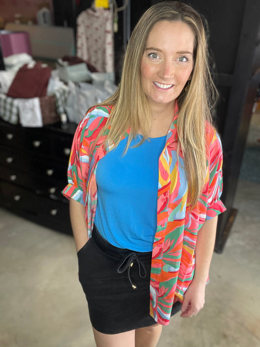 Redefining Summer Black Denim Skort