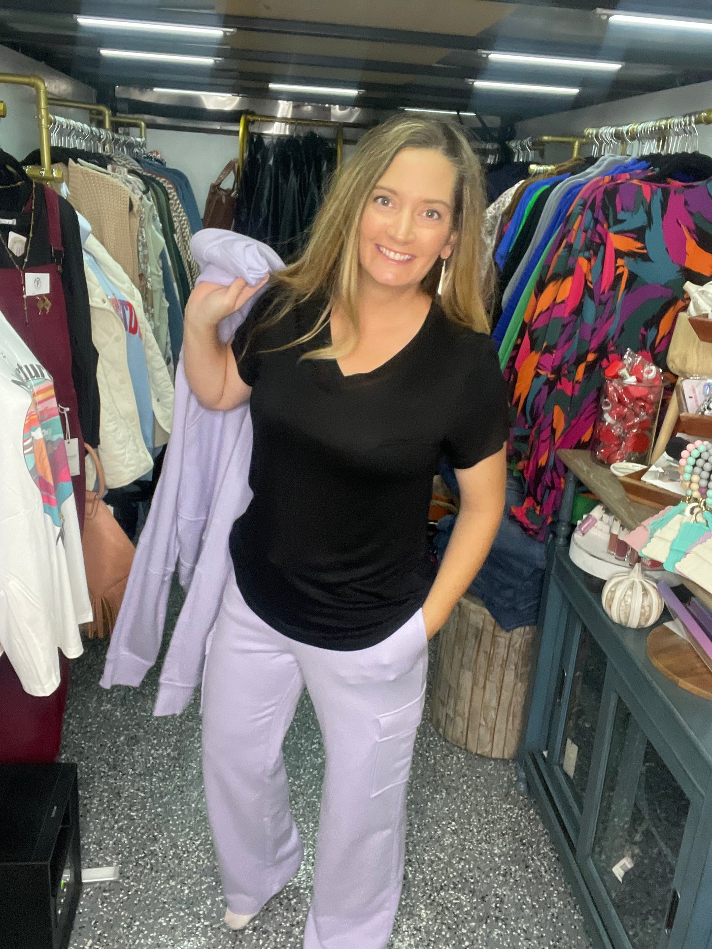 Cool Down Cargo Pants Lavender