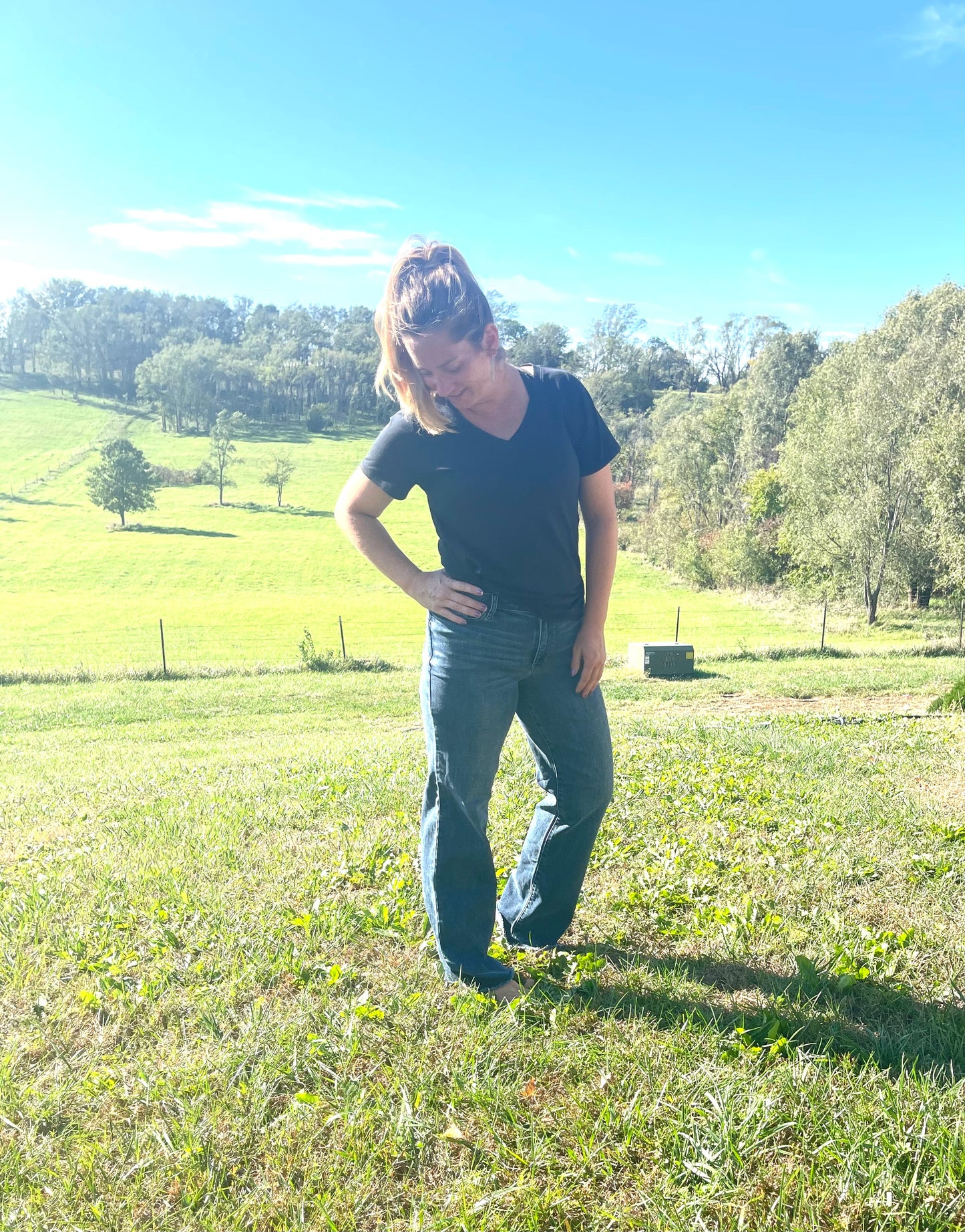 Judy Blue Wide Leg Mid Rise Jeans