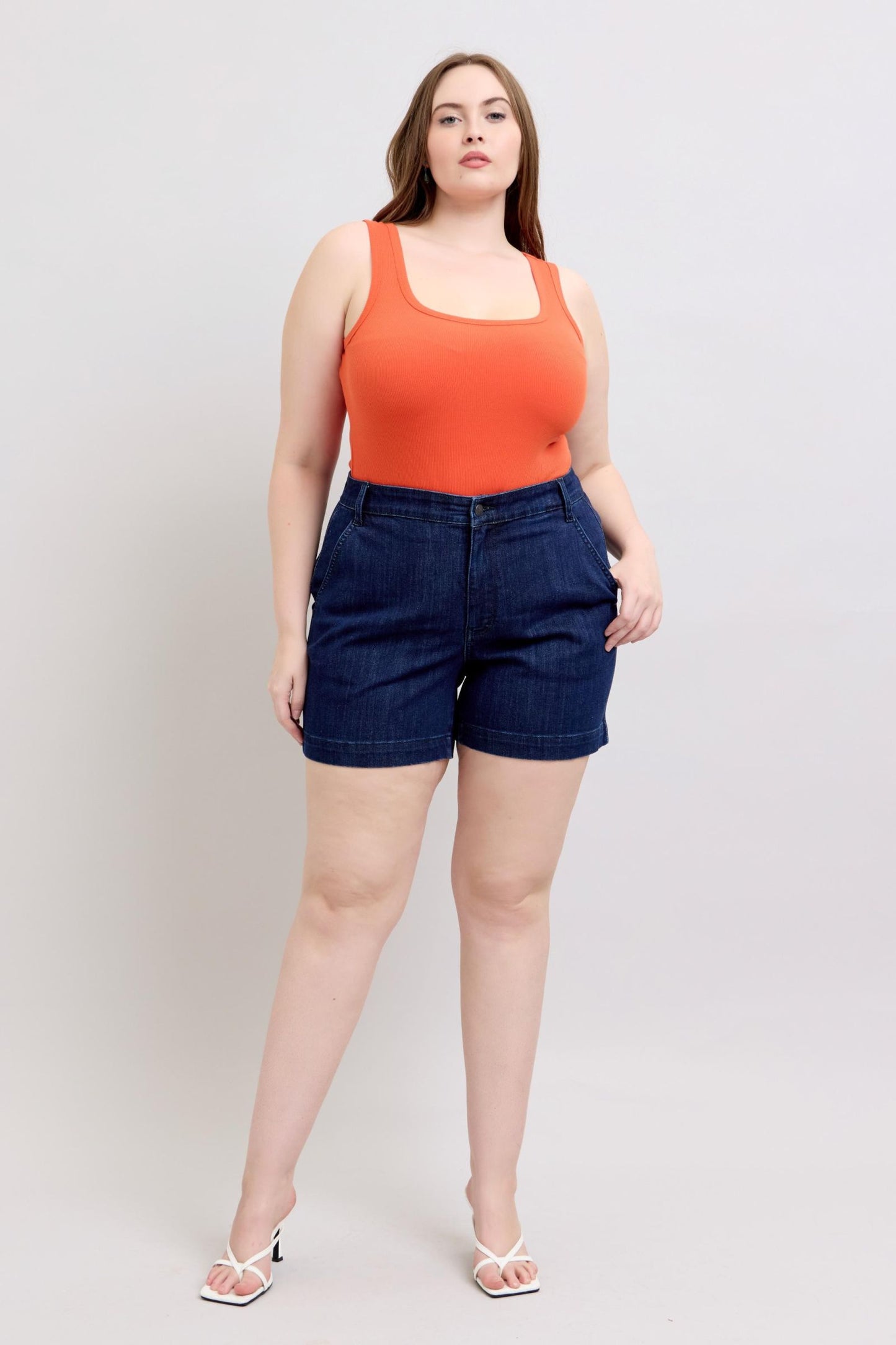 Judy Blue Denim Trouser Shorts