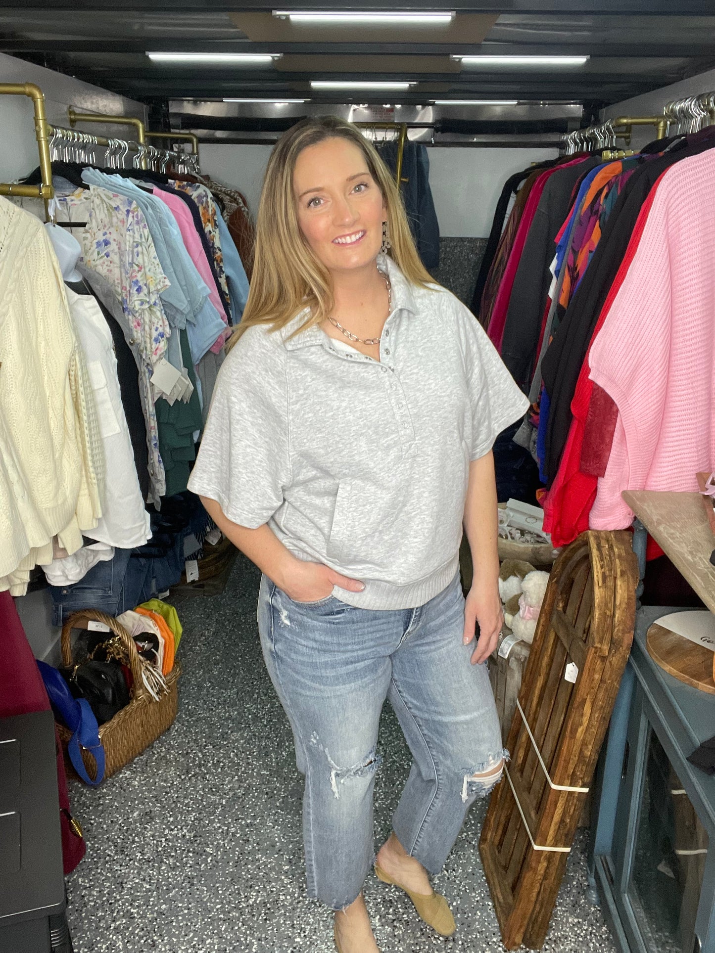 Judy Blue Cropped Distressed Denim