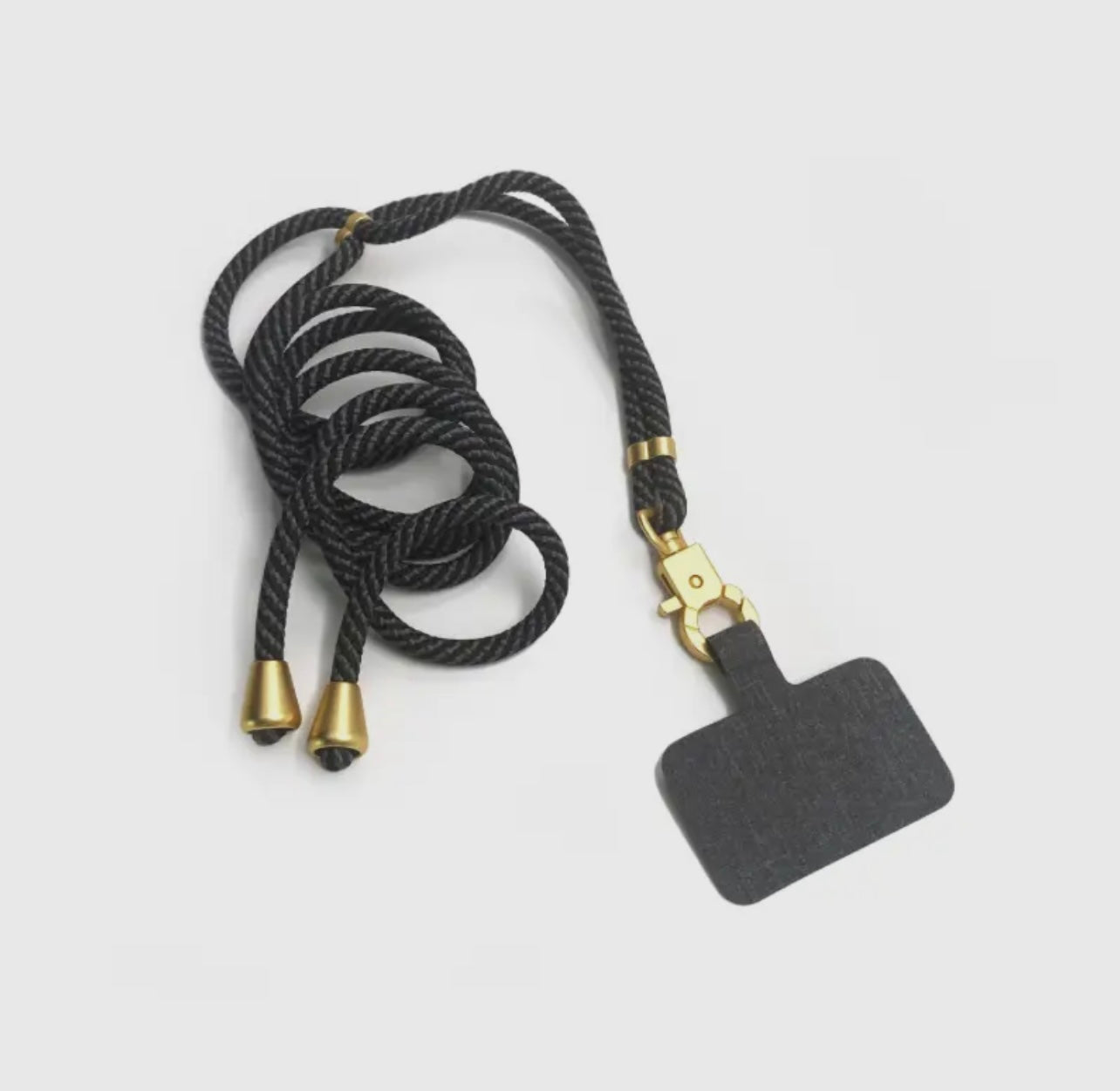 The Hookup Phone Lanyard in Charcoal