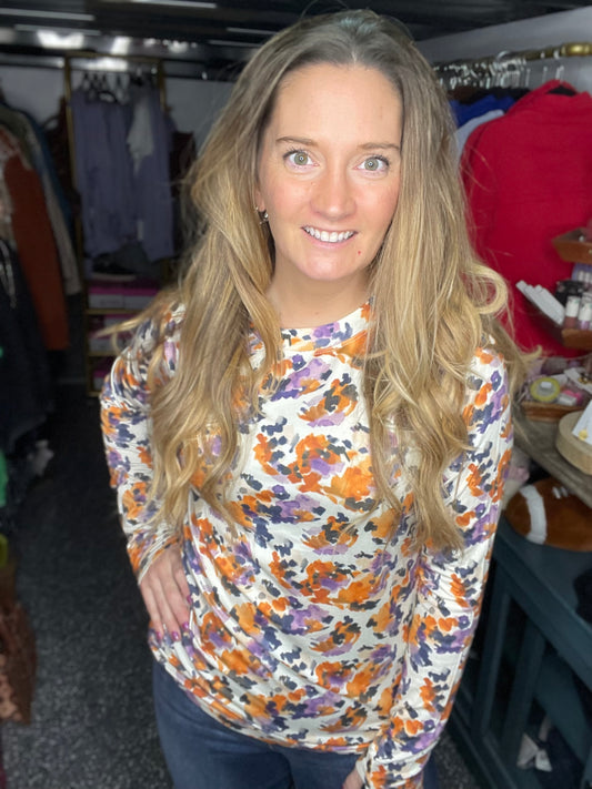 Brushing On Sunshine Long Sleeve Top