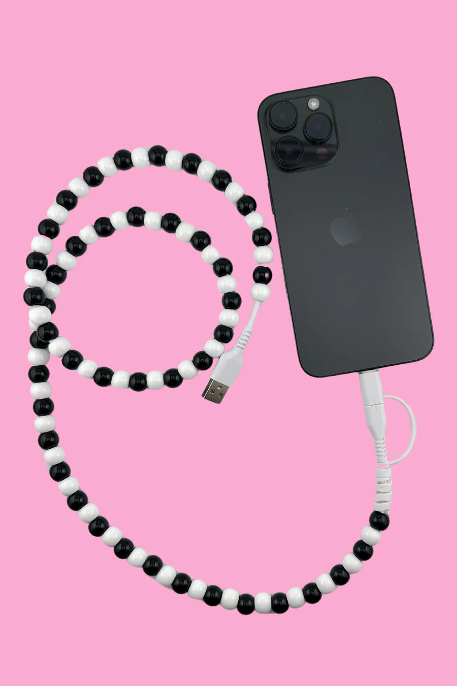 Beaded & Charged phone charger