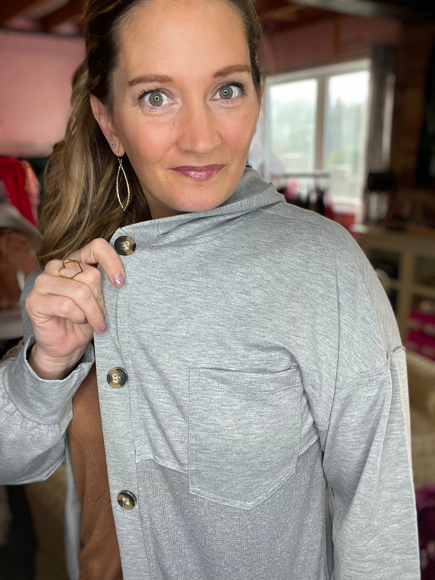 Day Maker Hooded Shacket