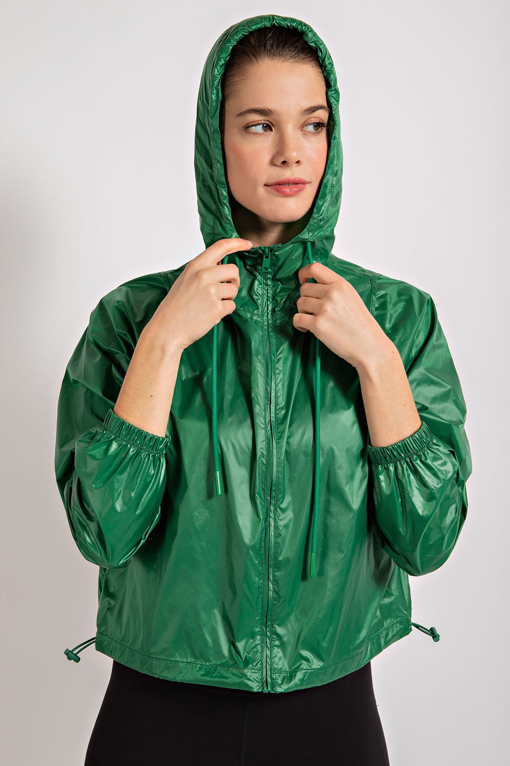 Staying Slick Jacket + Carrying Pouch in Kelly Green