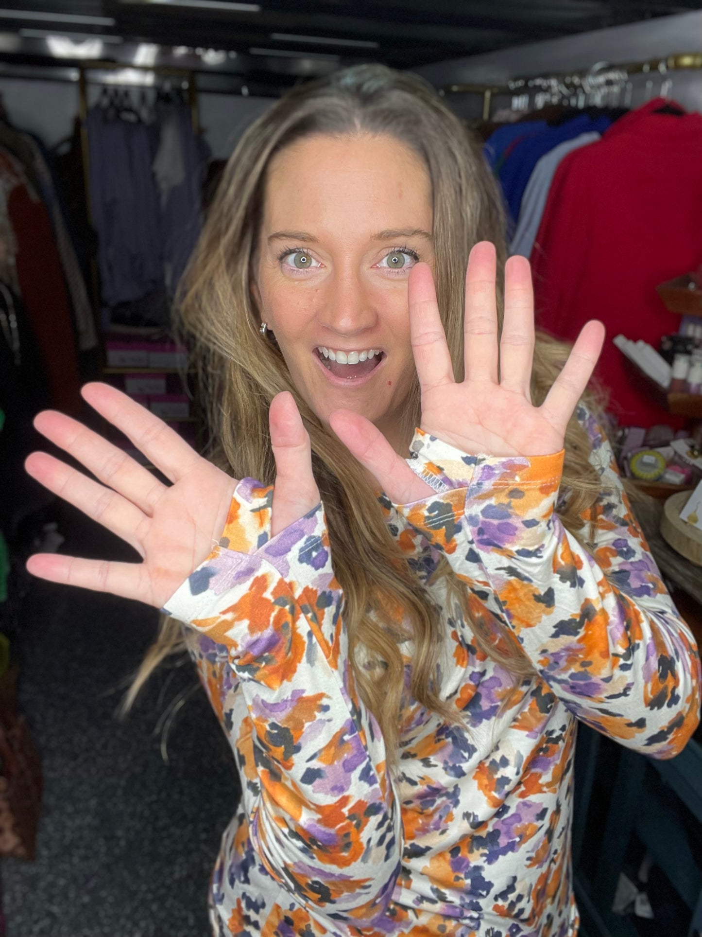 Brushing On Sunshine Long Sleeve Top