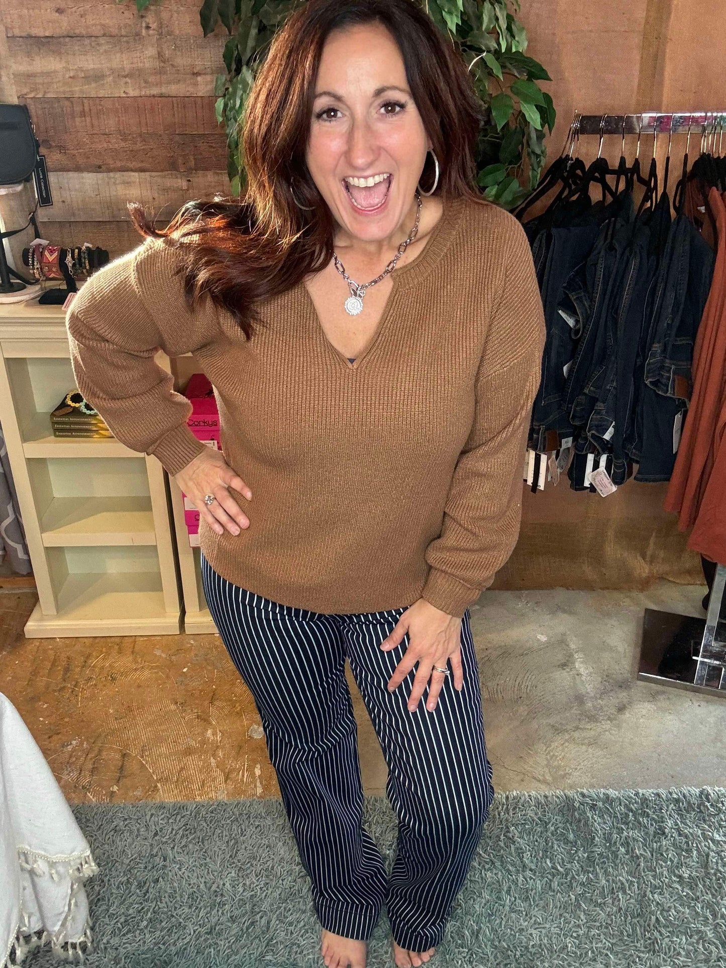 Judy Blue Navy Pinstripe Jeans