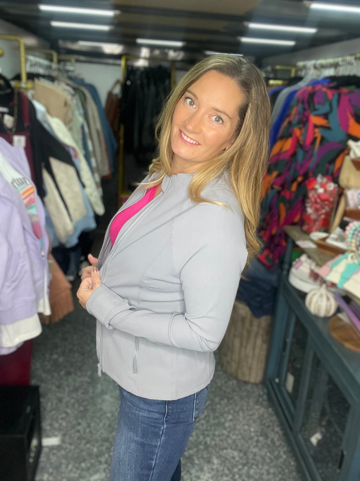 Work It Gurl Jacket in Gray