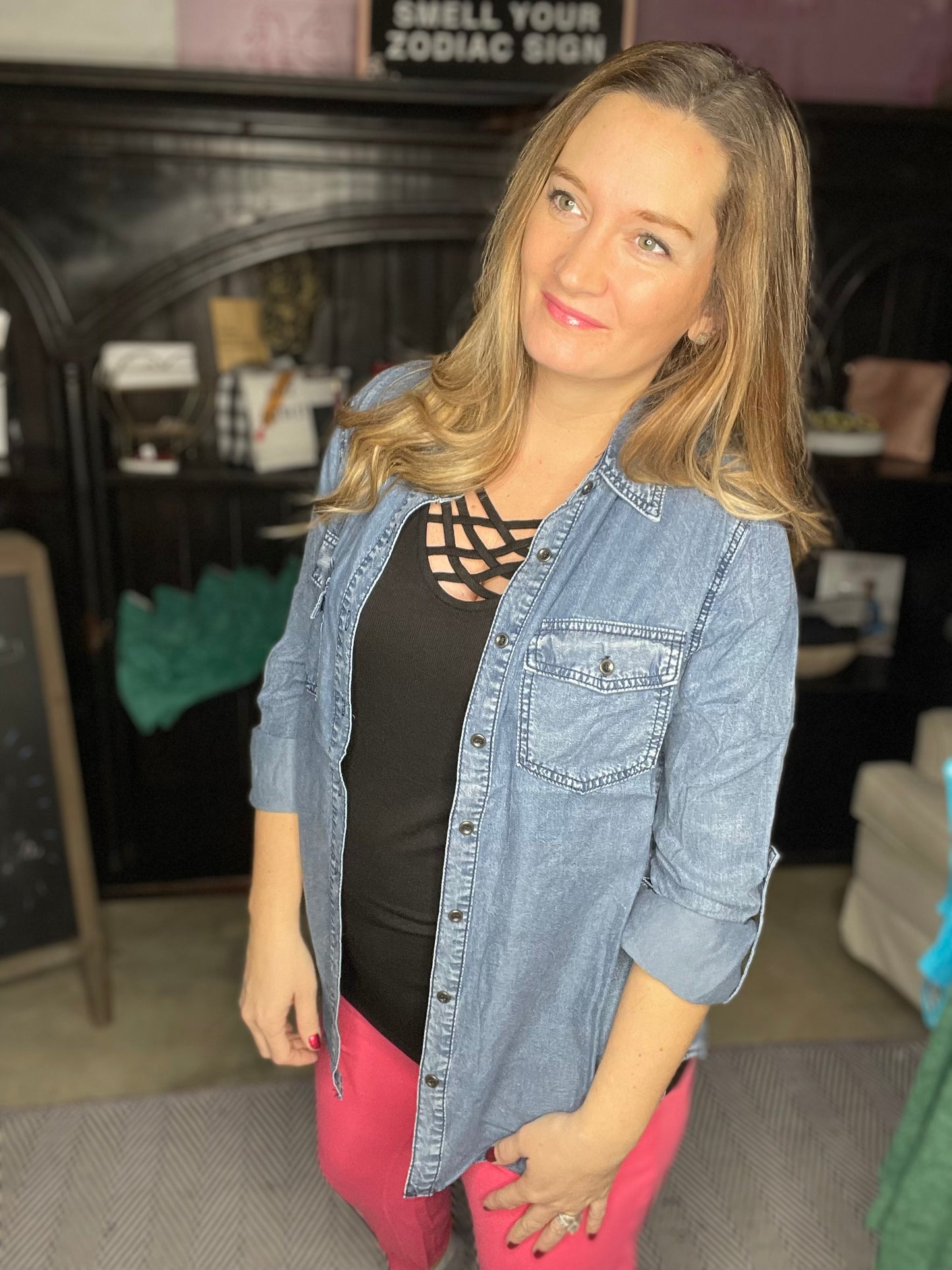 Lightweight Denim Shacket