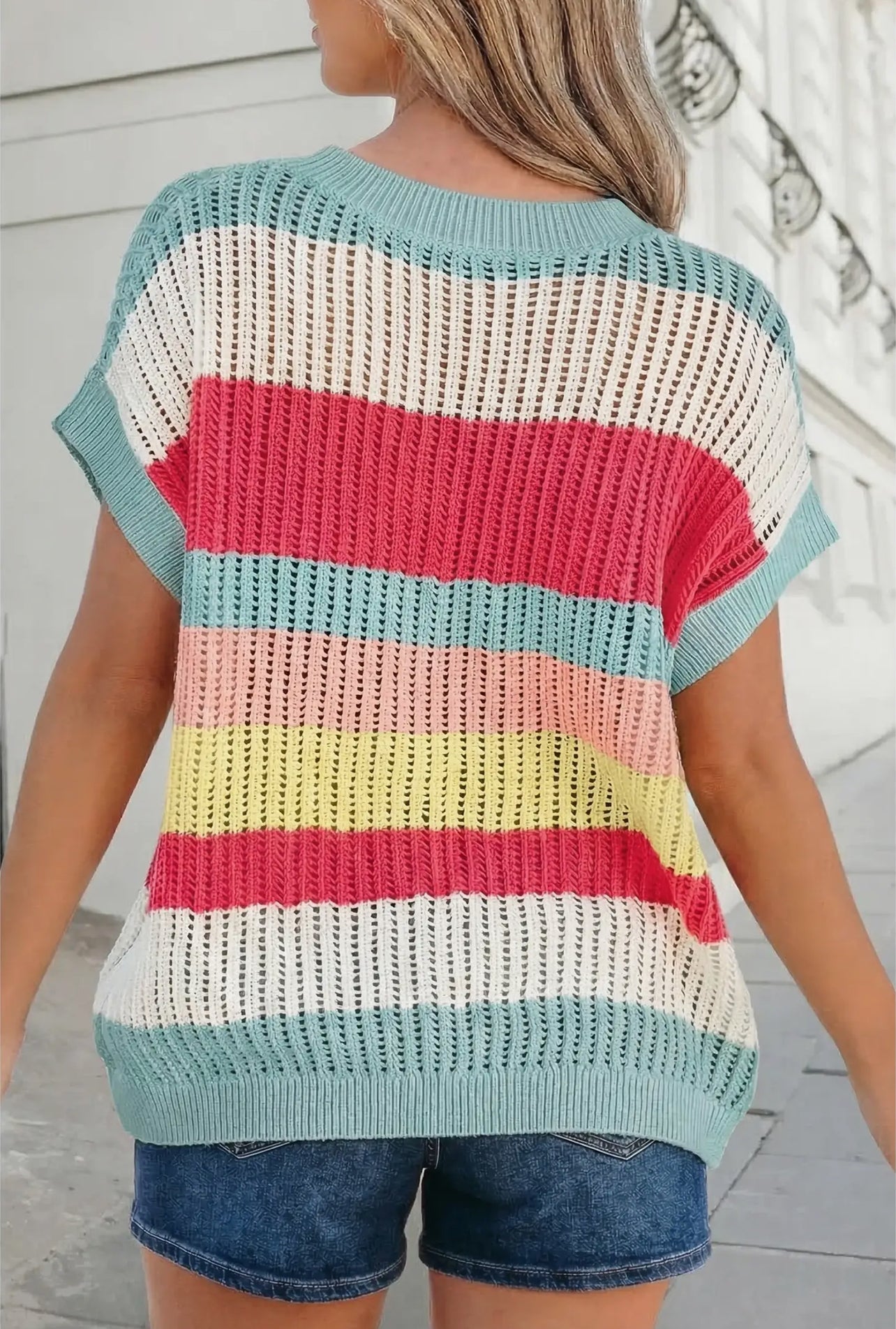 Color The Rainbow Knit Top