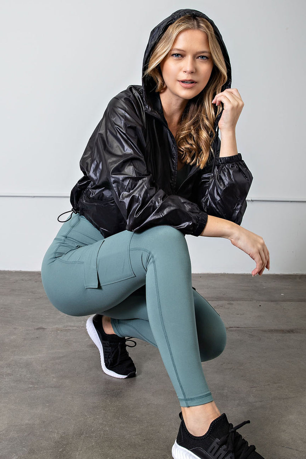Staying Slick Jacket + Carrying Pouch in Black