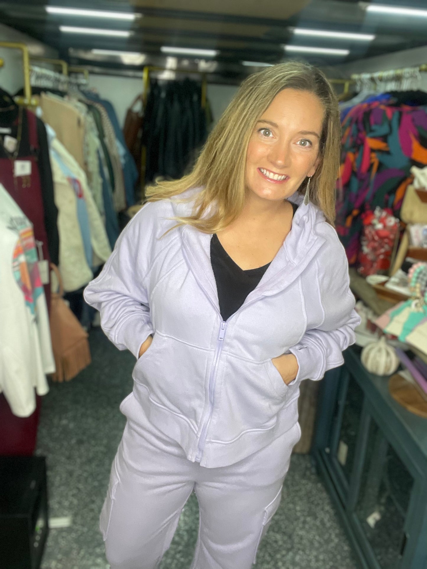 Cool Down Cargo Pants Lavender