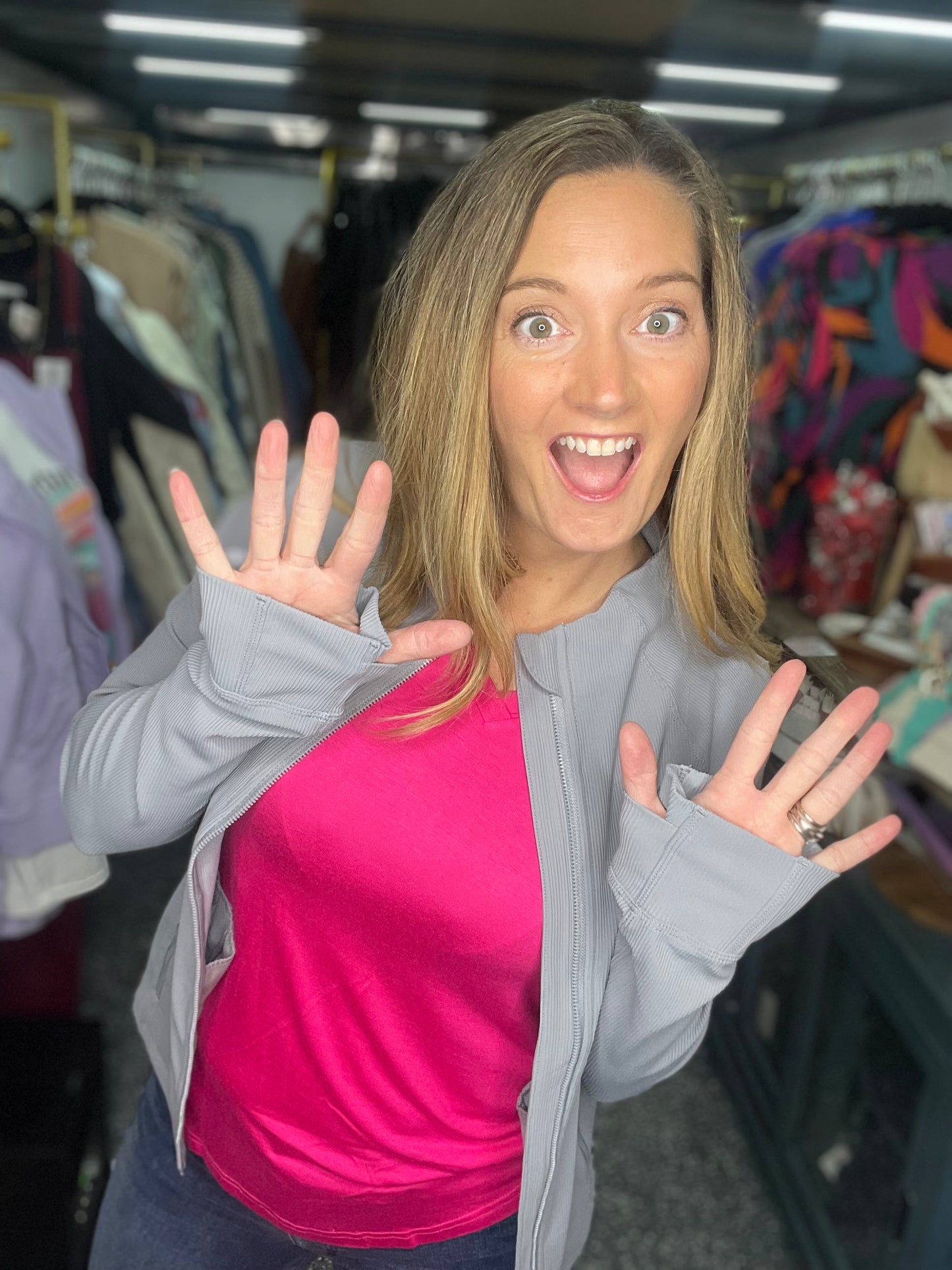 Work It Gurl Jacket in Gray