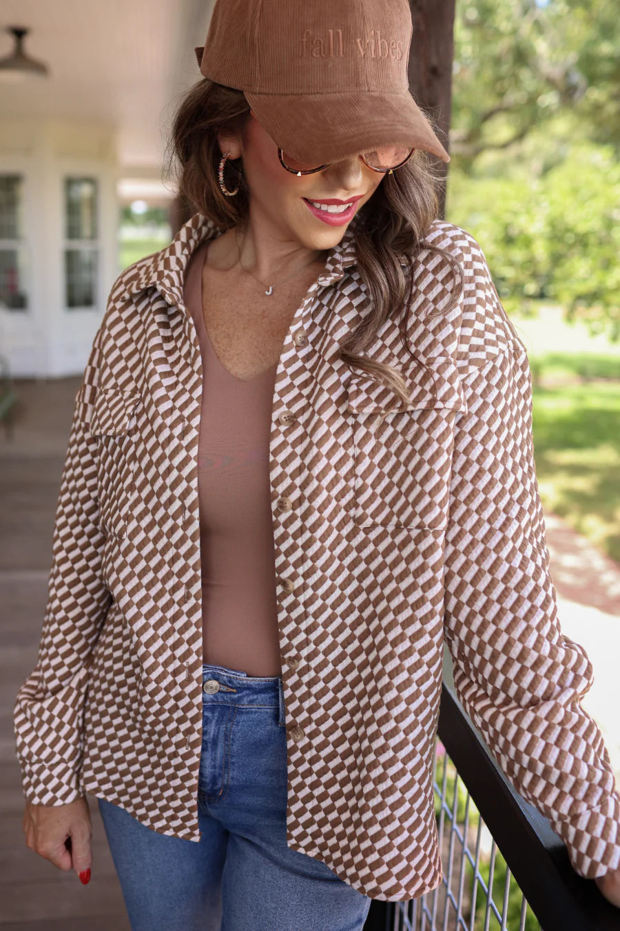 Mocha with Whip Textured Shacket