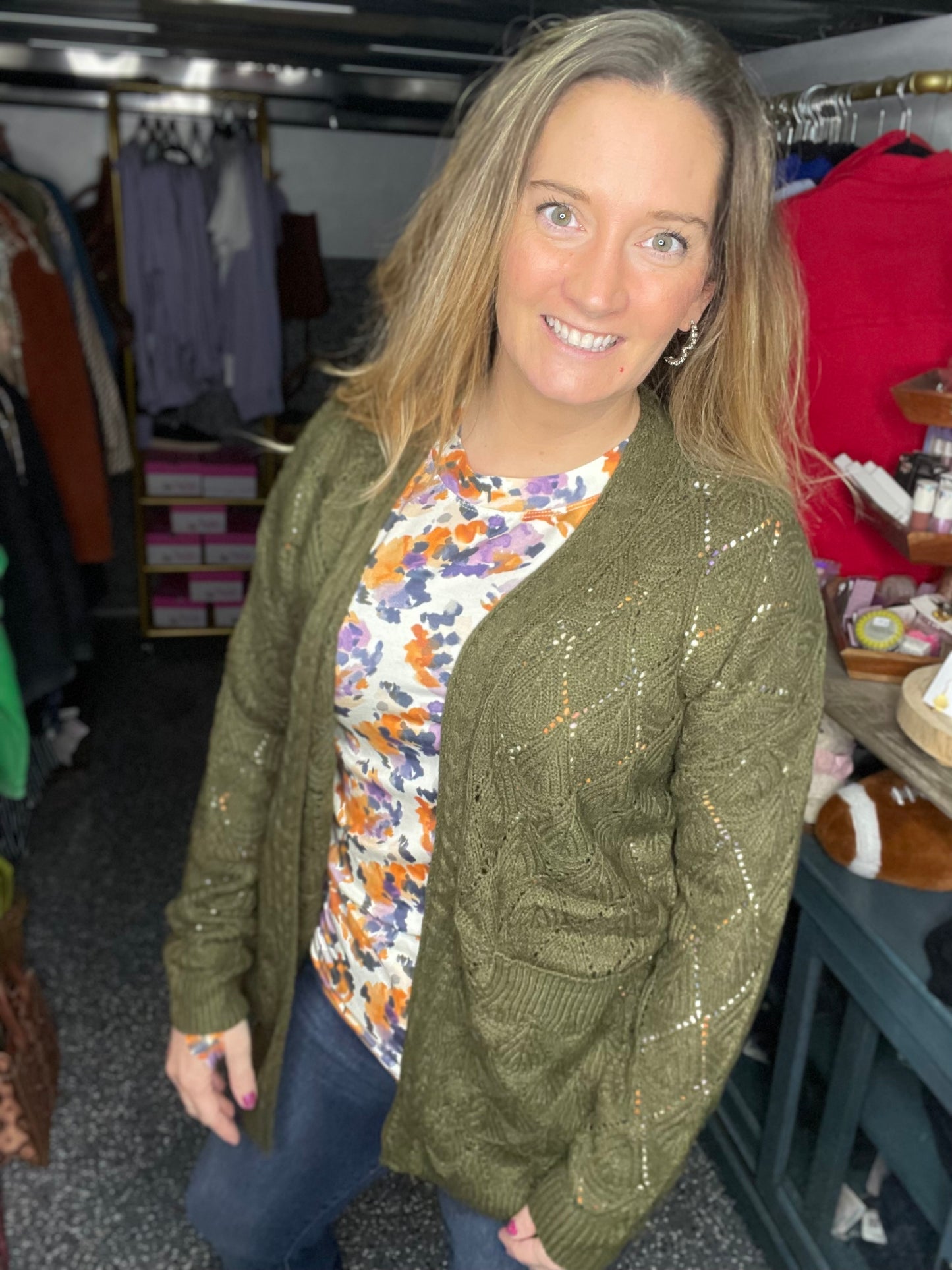 Brushing On Sunshine Long Sleeve Top