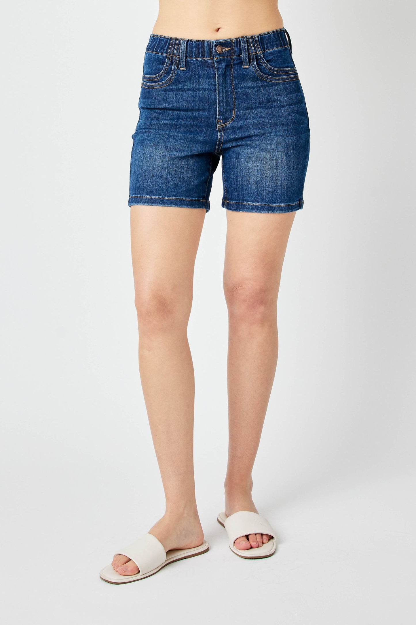 Judy Blue Elastic Waist Shorts