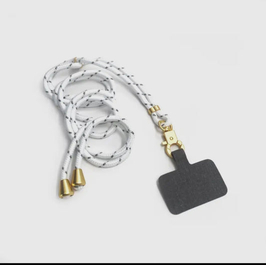 The Hookup Phone Lanyard in White