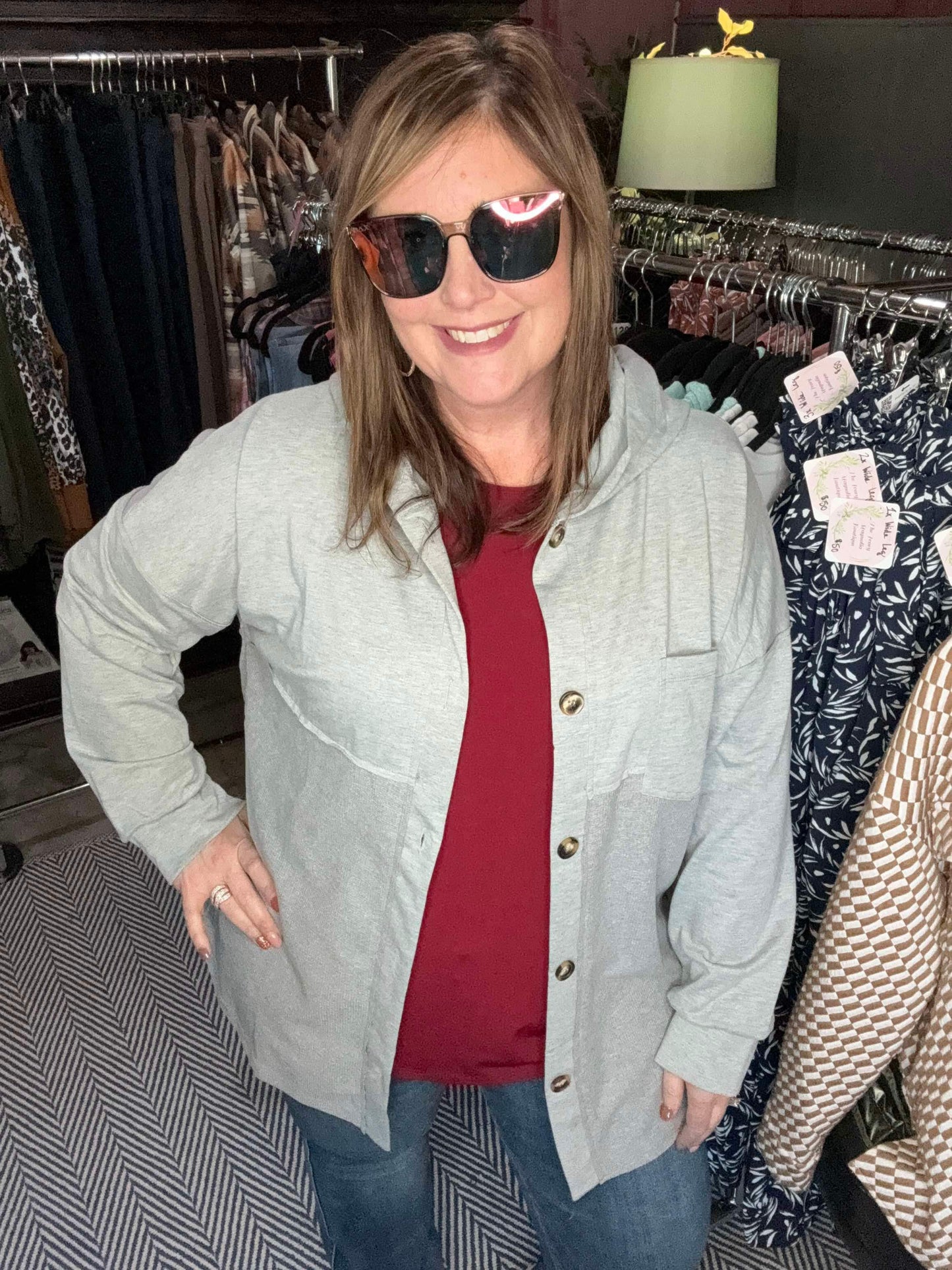 Day Maker Hooded Shacket