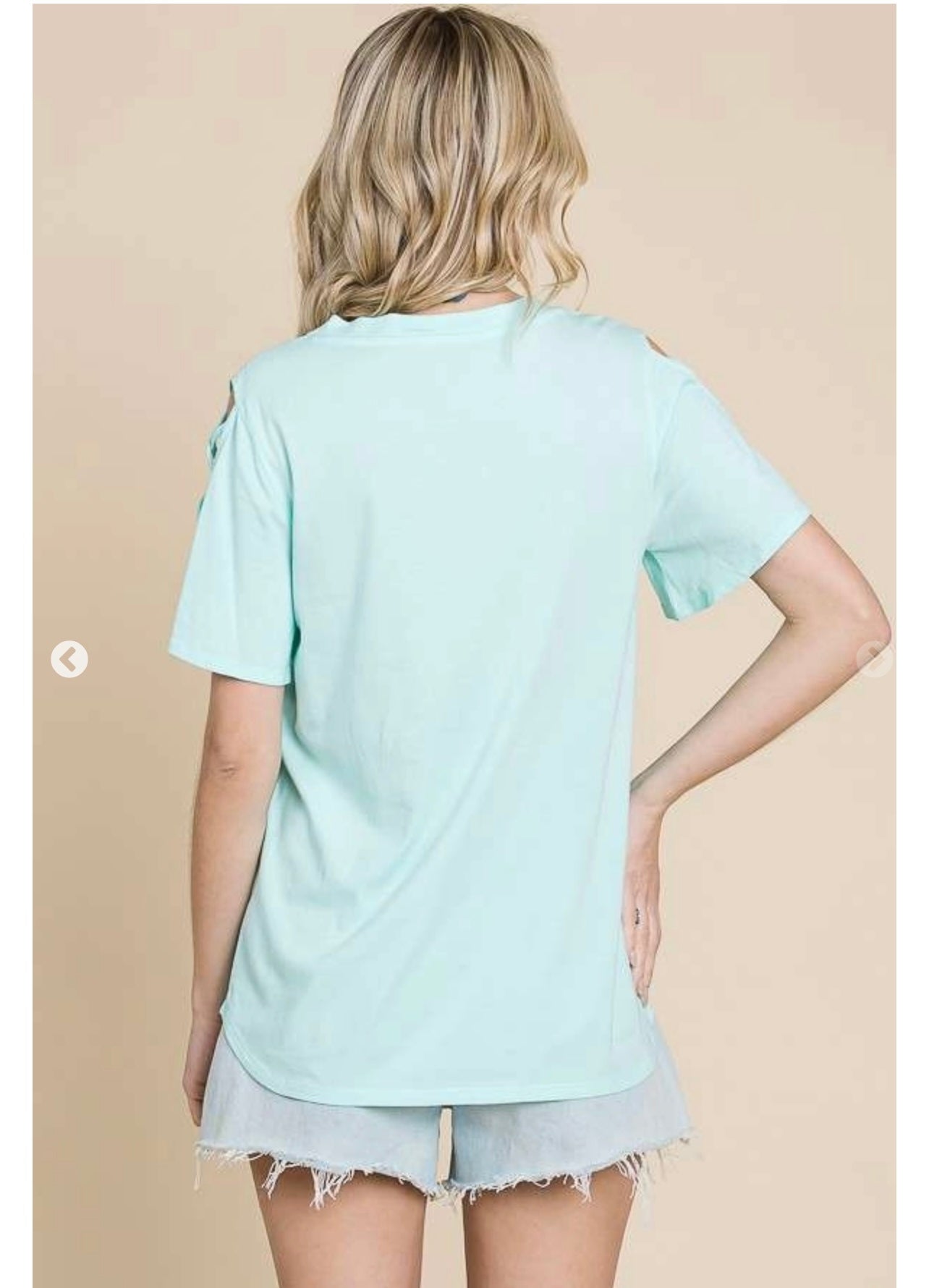 Criss Cross Sleeve Top