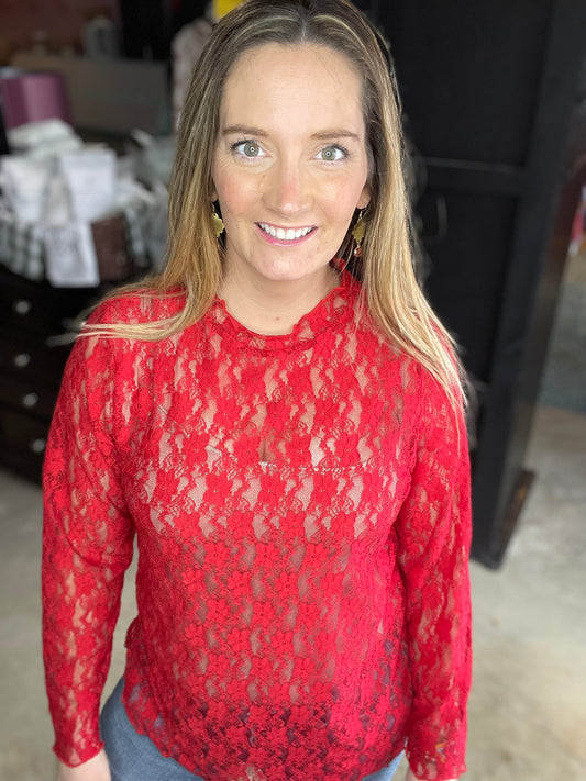 Scarlett Rebel Red Lace