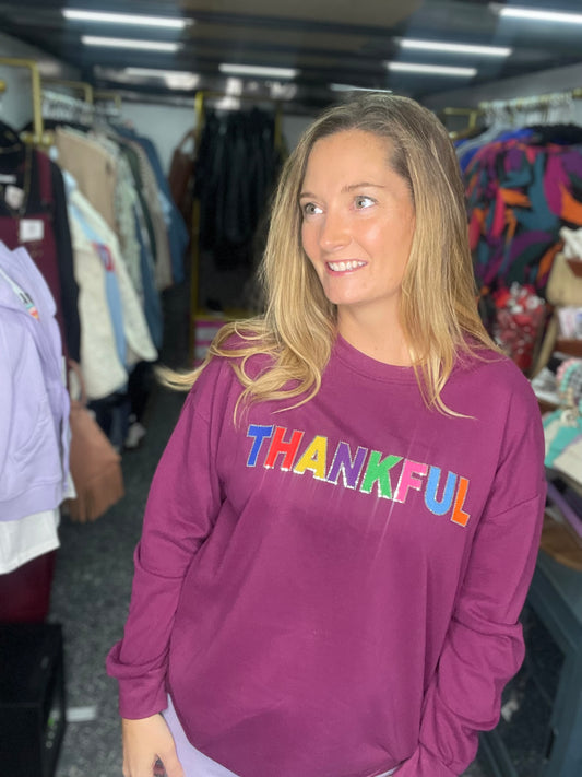Thankful in Color Sequin Top