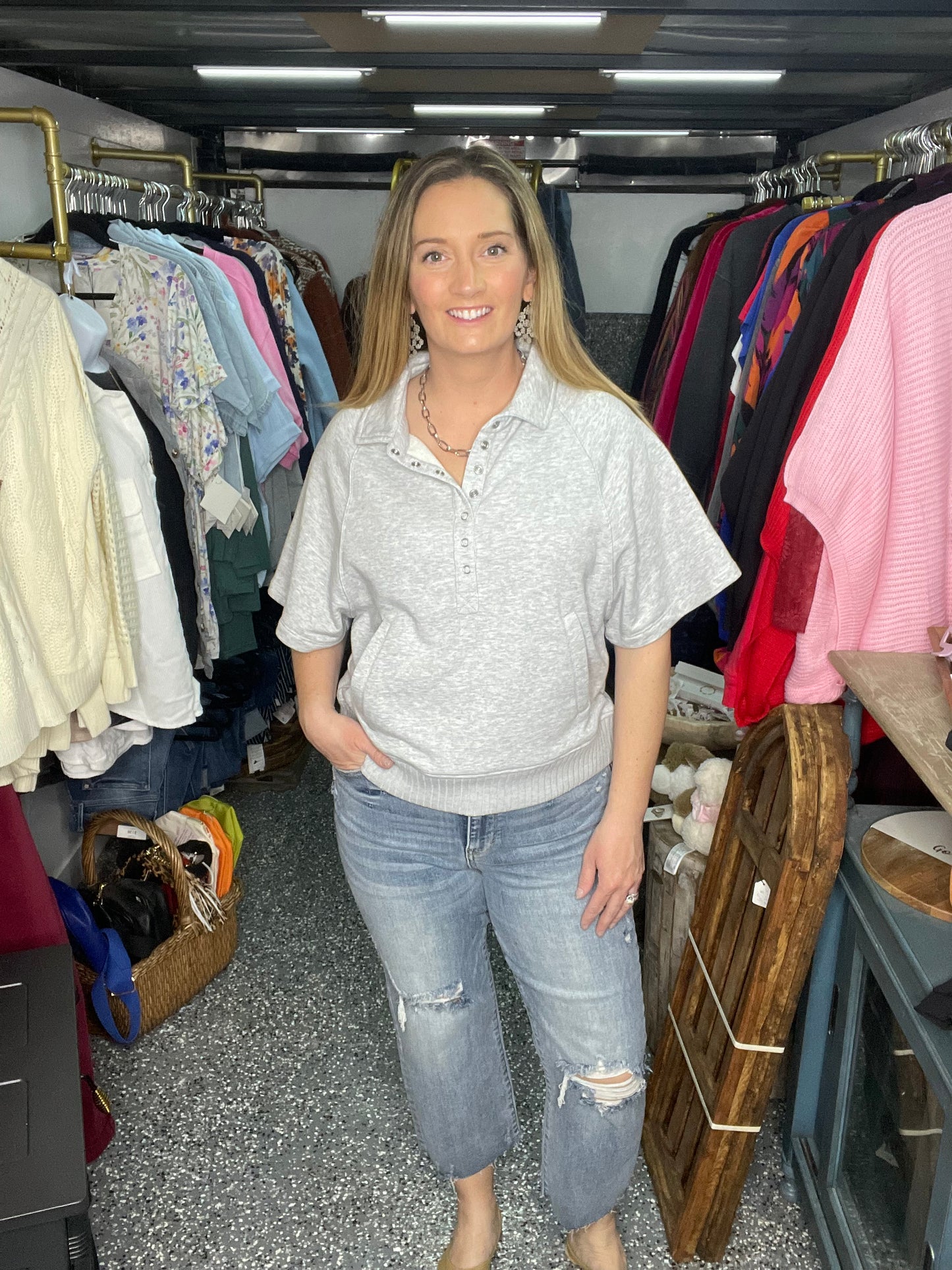 Judy Blue Cropped Distressed Denim