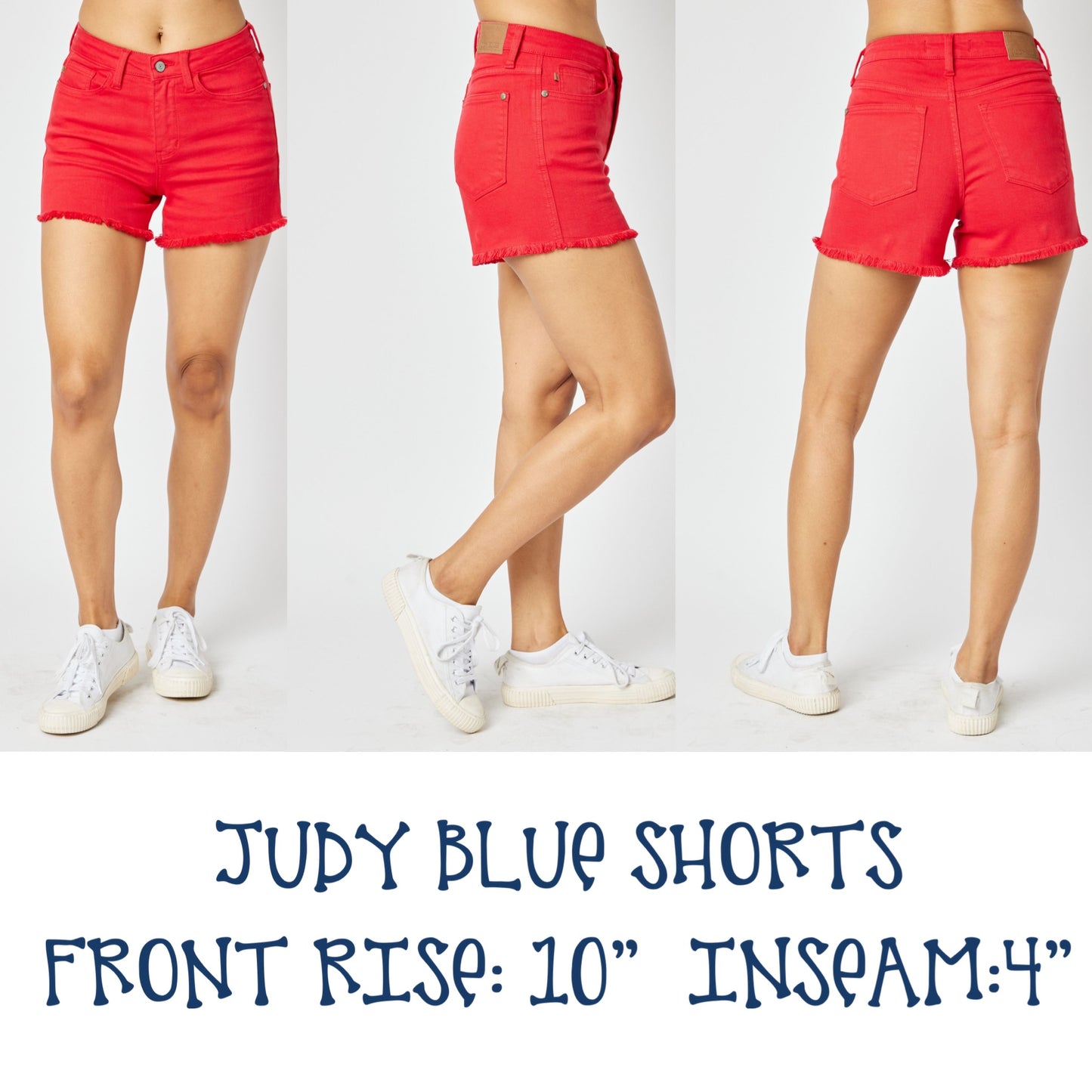 Red Judy Blue Shorts