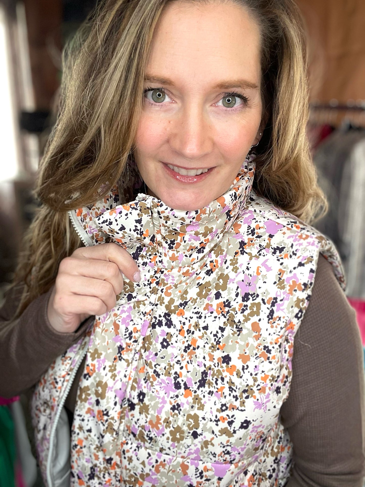 Monet Style Floral Vest