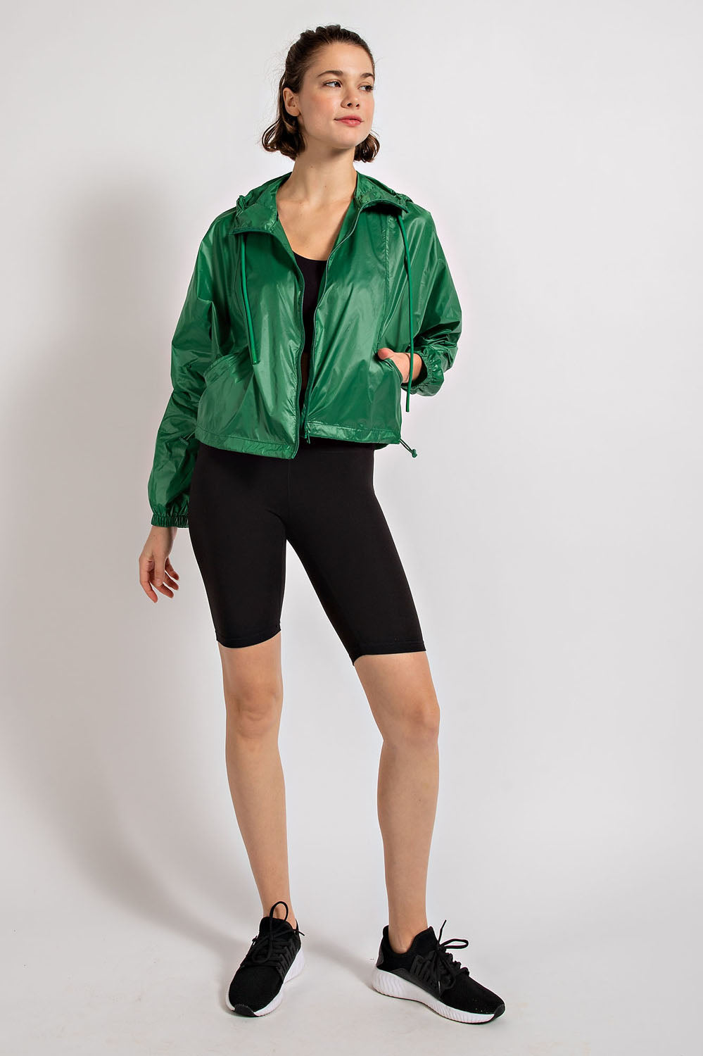 Staying Slick Jacket + Carrying Pouch in Kelly Green