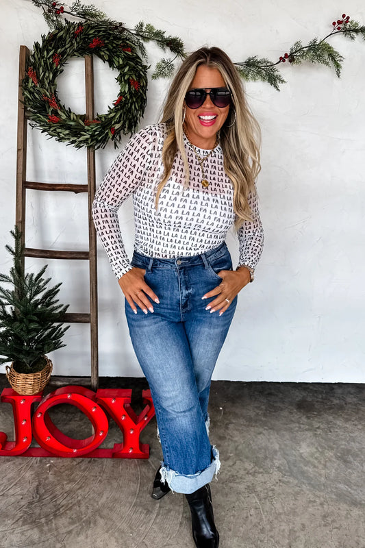FaLaLaLaLa Mesh Top