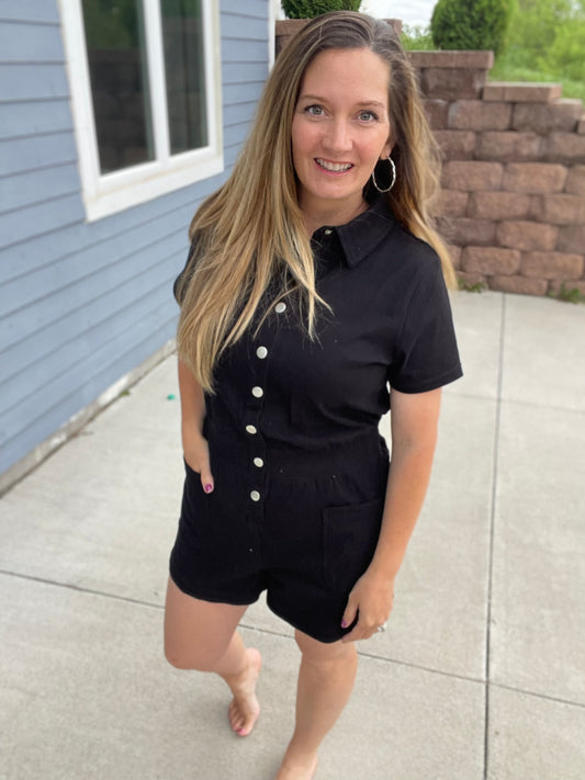 Obsidian Chic Romper