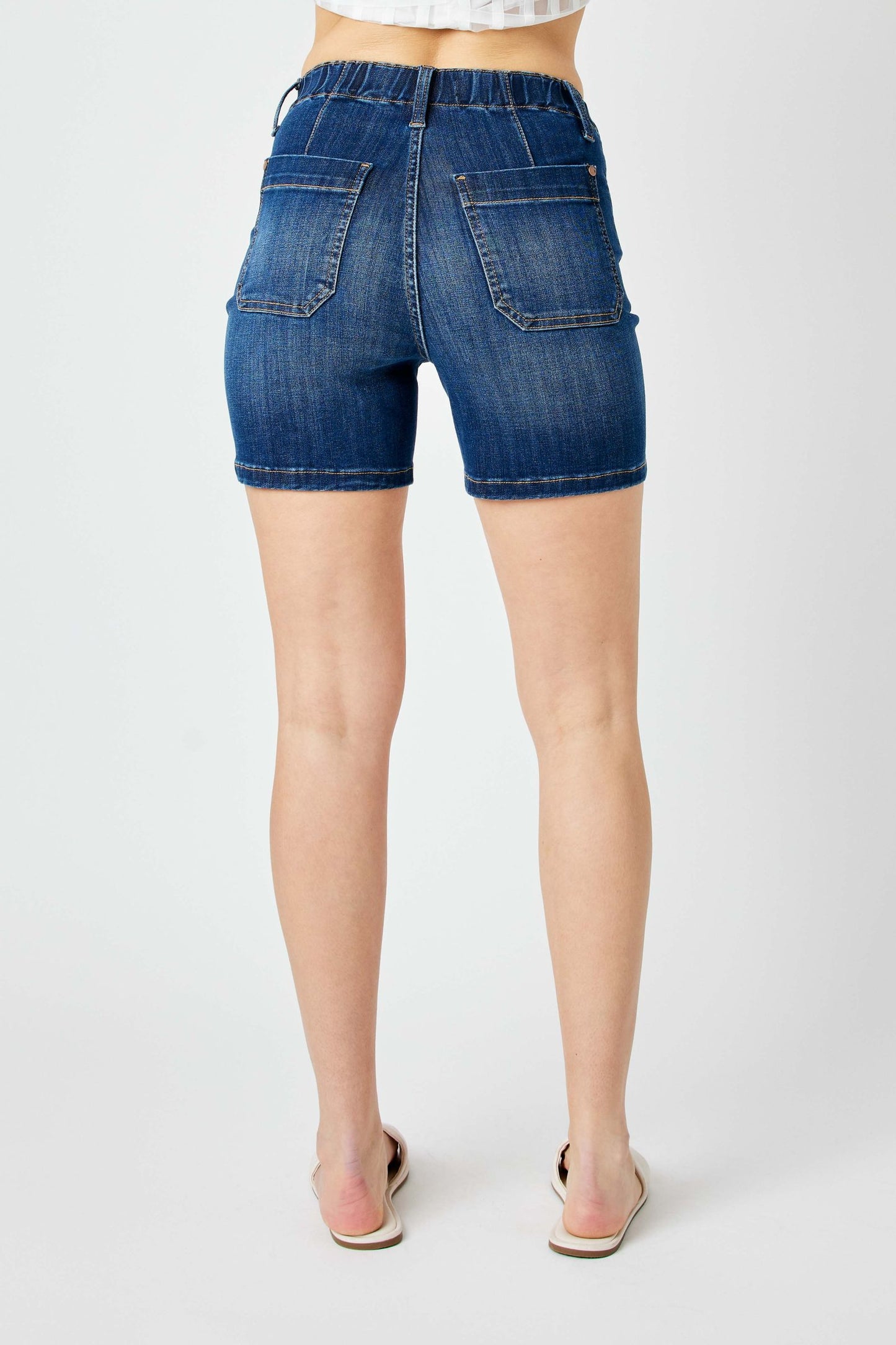 Judy Blue Elastic Waist Shorts