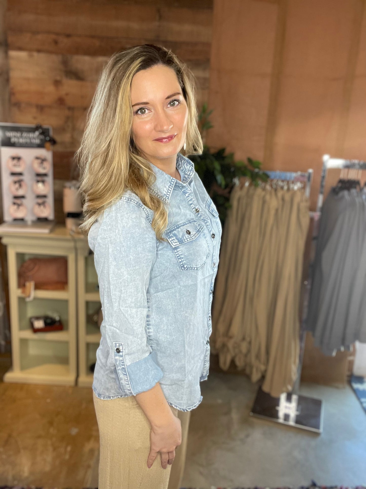 Lightweight Denim Shacket