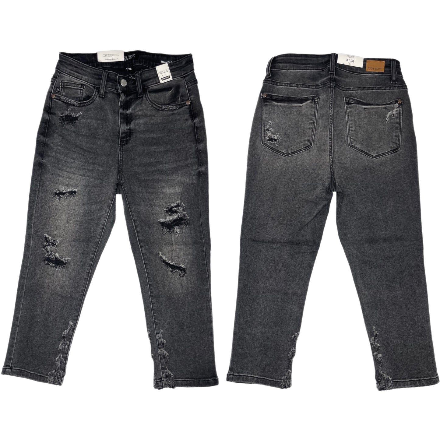 Judy Blue Distressed Capri