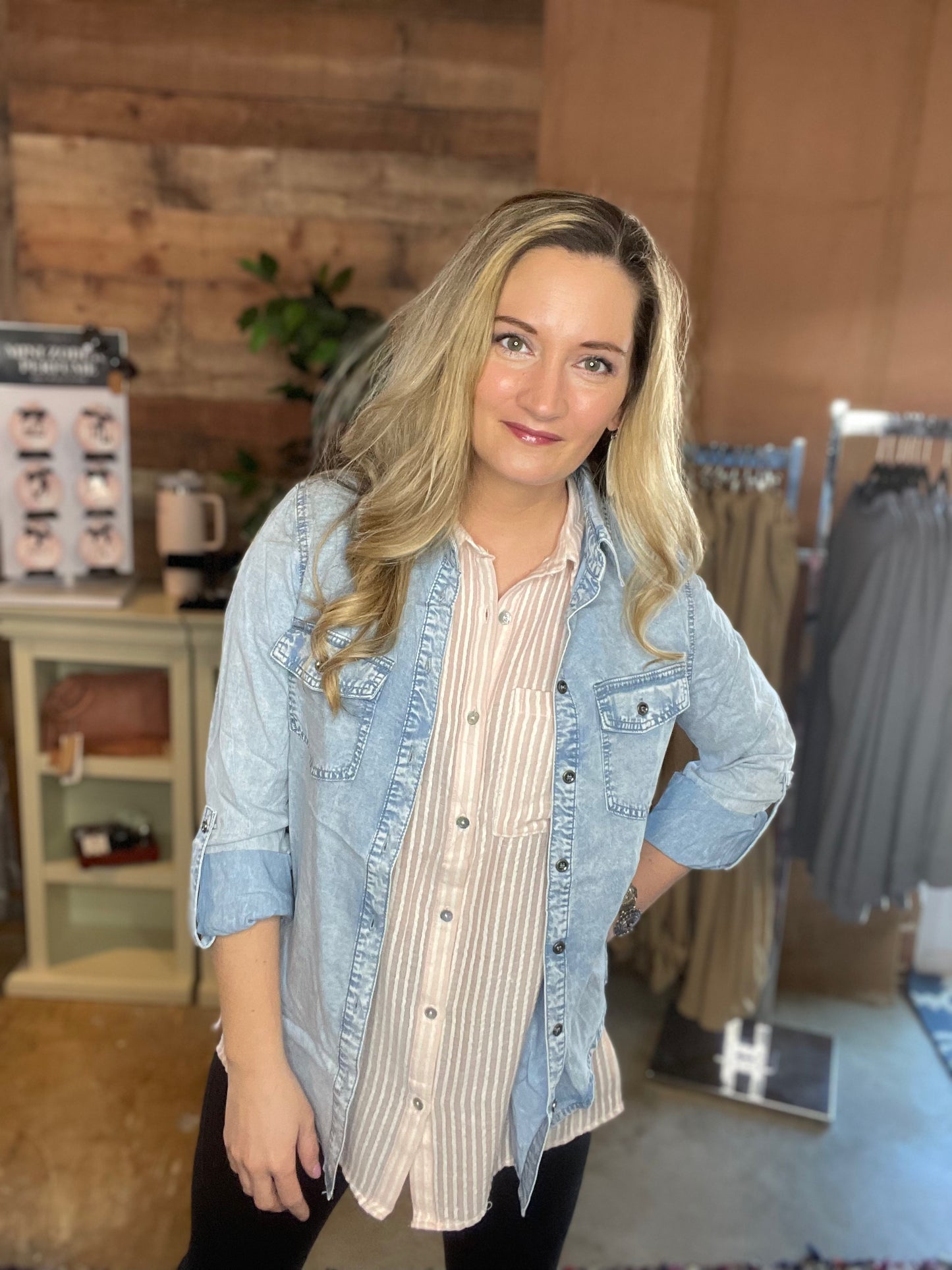 Lightweight Denim Shacket