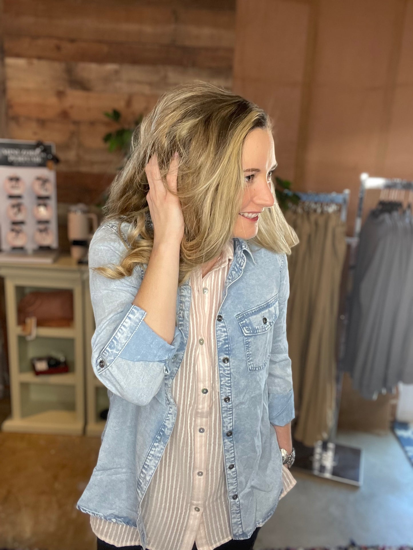 Lightweight Denim Shacket